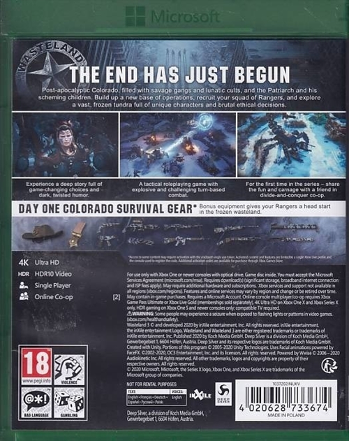 Wasteland 3 - Day One Edition - XBOX Series X (A Grade) (Genbrug)